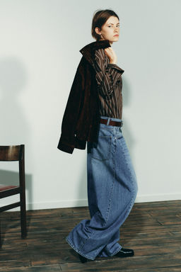 TRF OVERSIZED BALLOON HIGH-WAIST JEANS