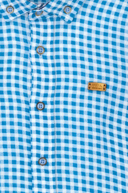 U. S. Polo Assn Синяя рубашка с длинным рукавом для мальчика - U.s. polo assn фото 2
