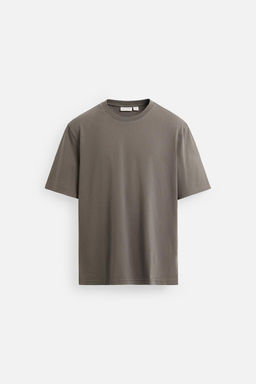 SLIM FIT MEDIUM WEIGHT T-SHIRT - Zara фото 8