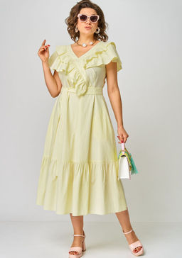 Платье EVA GRANT 7225М лимонный