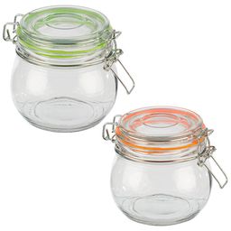 Банка стеклянная BRAVO, объем 500 мл, с бугельным замком арт.007250 /MALLONY/