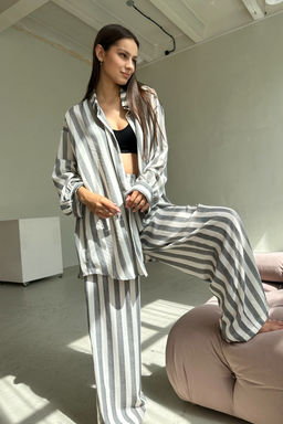 Костюм женский SET065/03/Белый, синий - M&G all natural фото 4