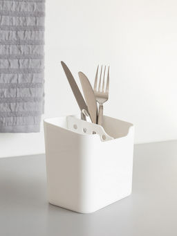 Подставка для кухонных принадлежностей 12x9x10,5 белый полипропилен