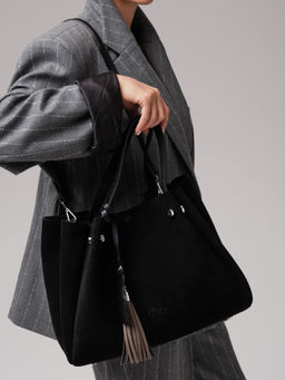 Замшевая сумка с матрешкой Vasilisa DBR 31210 черный фото 6