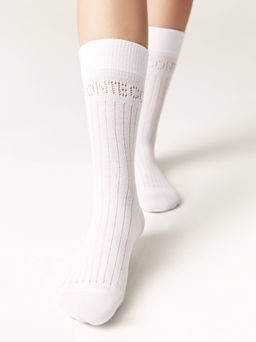 Цена за 2 пары CONTE ACTIVE 22С-27СП Носки женские (удлиненные) белый