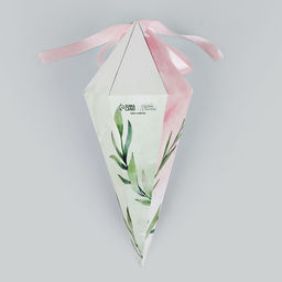 Цена за 5 шт. Переноска - шестиугольник для цветов Для тебя!, белая 15 х 35 х 15 см - Дарите счастье фото 6