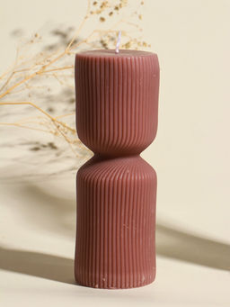 Свеча интерьерная "Греция" капучино 6х6х18 см