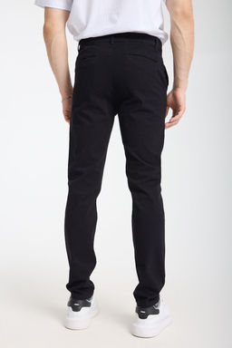 Siyah Slim Fit Basic Chino Esnek Gabardin Pantolon TMNSS25PL00018