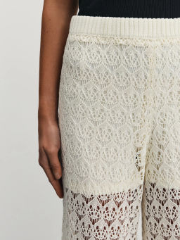 Брюки ажурной вязки из вискозы / Zarina  фото 5