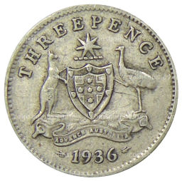 3 пенса 1936 года Австралия