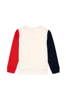 Кремовый свитшот с круглым вырезом для мальчиков - U.s. polo assn фото 2