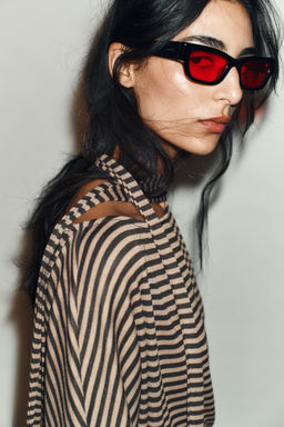 STRIPED DRESS WITH BELT - Zara фото 3