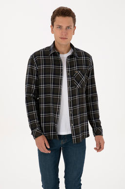 Erkek Koyu Ye_il Uzun Kollu G_mlek