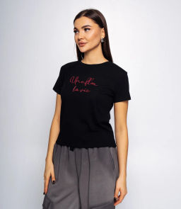 Футболка #КТ0002 (2), чёрный - Dommod фото 2