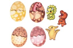 Счетный материал мини-игра Динозавры