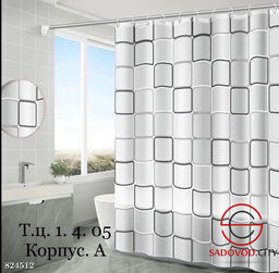 Шторы для ванной с рисунком