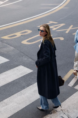 WOOL COAT WITH BELT - Zara фото 3