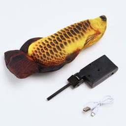 Игрушка для кошек Петушок с двигающимся хвостом и с USB-зарядкой, 28 см - Пижон фото 4