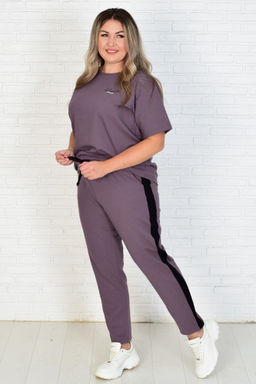 Костюм женский 5-316а (кофейно-серый)