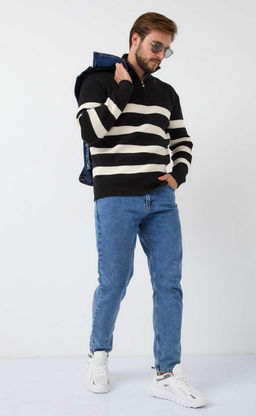 Джемпер F421-1545 black-white - Fine joyce фото 8