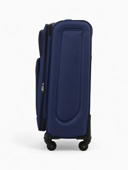 Чемодан на колёсах средний 72 л (M), на молнии, кодовый замок, 4 колеса, синий