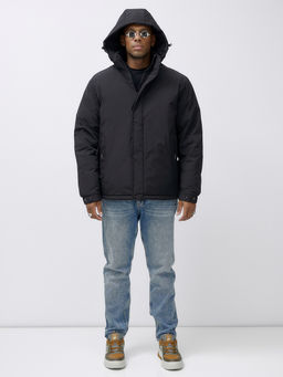 Куртка спортивная мужская зимняя большого размера черного цвета 633Ch - Mtforce фото 6