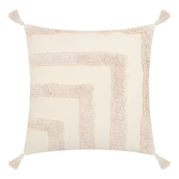 Наволочка декоративная Этель Бохо, 45х45 см, цвет молочный, 100% хлопок