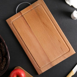 Доска разделочная с канавкой с мет.ручк. арт. 09-11 БШК