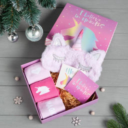 Подарочный набор KAFTAN носки, размер 36-39 (23-25 см), маска