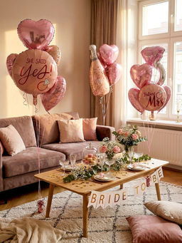 Воздушные шары фольгированные, набор «Девичник», 5 шт.