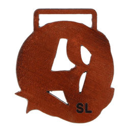 Цена за 2 шт. Медаль призовая «3 место» бронза, d=3.5 см, без ленты