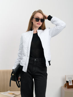 Женский бомбер "ED-06" белый