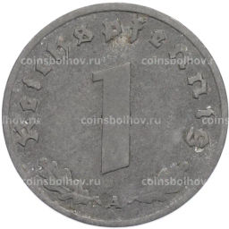 Монета 1 рейхспфенниг 1942 года A Германия