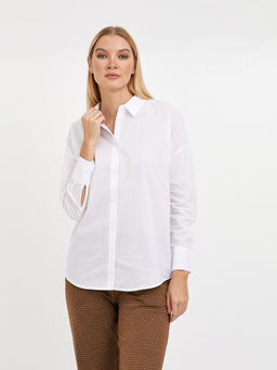 рубашка женская базовая из хлопка