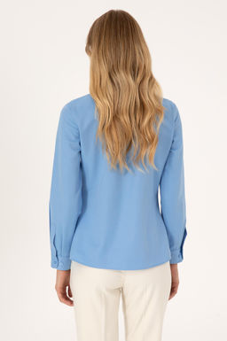 Kad_n A__k Mavi Uzun Kollu Basic G_mlek - U.s. polo assn фото 5