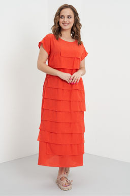 Платье 3425/1 красн.апельсин