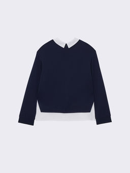 14542 Джемпер для девочек F072.01 синий - Смена фото 6