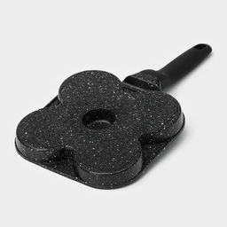 Сковорода-оладница Доляна Petit, 18×18 см, литой алюминий, индукция, чёрная