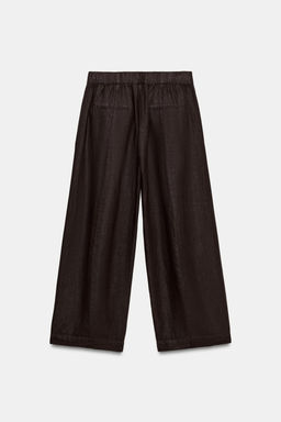 PANTAL?N BARREL LINO ZW COLLECTION / Marr?n - Zara фото 6