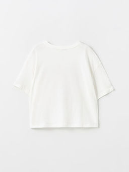 Bisiklet Yaka K?z ?ocuk Ti??rt