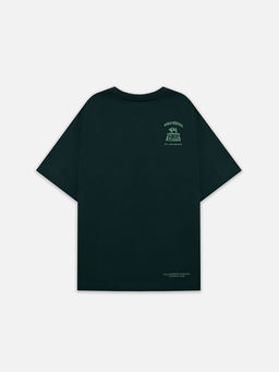 Футболка мужская зеленая с принтом зубров и надписью Беловежская пуща. Национальный парк - Mark formelle фото 8