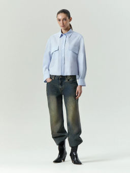 ЕМКА / Рубашка из хлопка с карманами