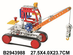 Конструктор металлический "Стройтехника" 204 дет. (2943988) в коробке 27,5*23,7см
