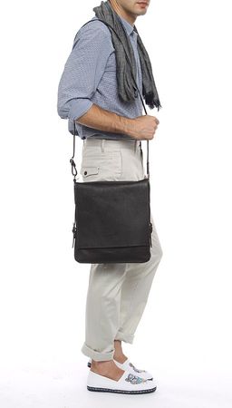 Мужская сумка через плечо GERARD HENON Артикул 875955, черный  фото 5