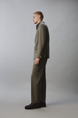 PANTAL?N REGULAR FIT TRAJE / Verde - Zara фото 4