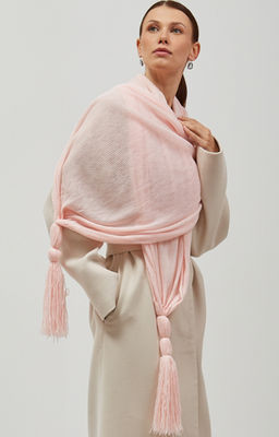 в составе ШЕРСТЬ Большой,красивый вязаный шарф. - Tantino фото 3