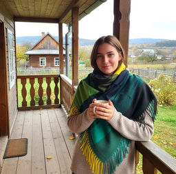 Платок из кашемира, мультицвет - Greta фото 2