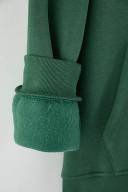 TRENDYOL MAN Buyuk Beden Antrasit Oversize/Genis Kesim Ici Polar/S?cak Tutan Nak?sl? Sweatshirt TMNAW25AO00057 - Trendyolmilla фото 9