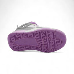 Зимние кроссовки на меху В7177-17 серо фиолетовые - BONCY фото 4