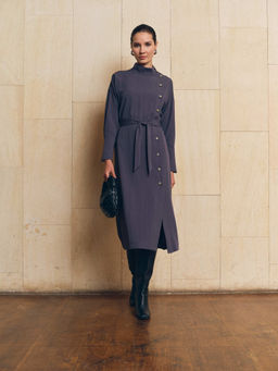 Платье с поясом 512.050112/Маренго